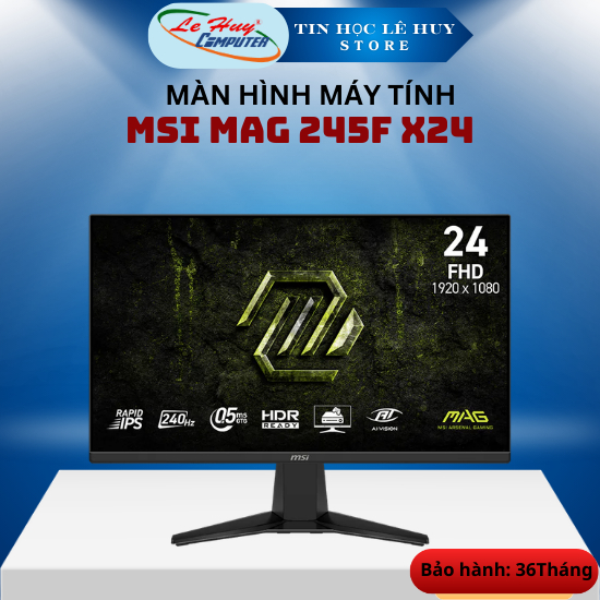 Màn Hình LCD MSI MAG 245F X24 (23.8 Inch/ IPS/ FHD/ 240Hz/ HDMI/ DP) - Hàng Chính Hãng