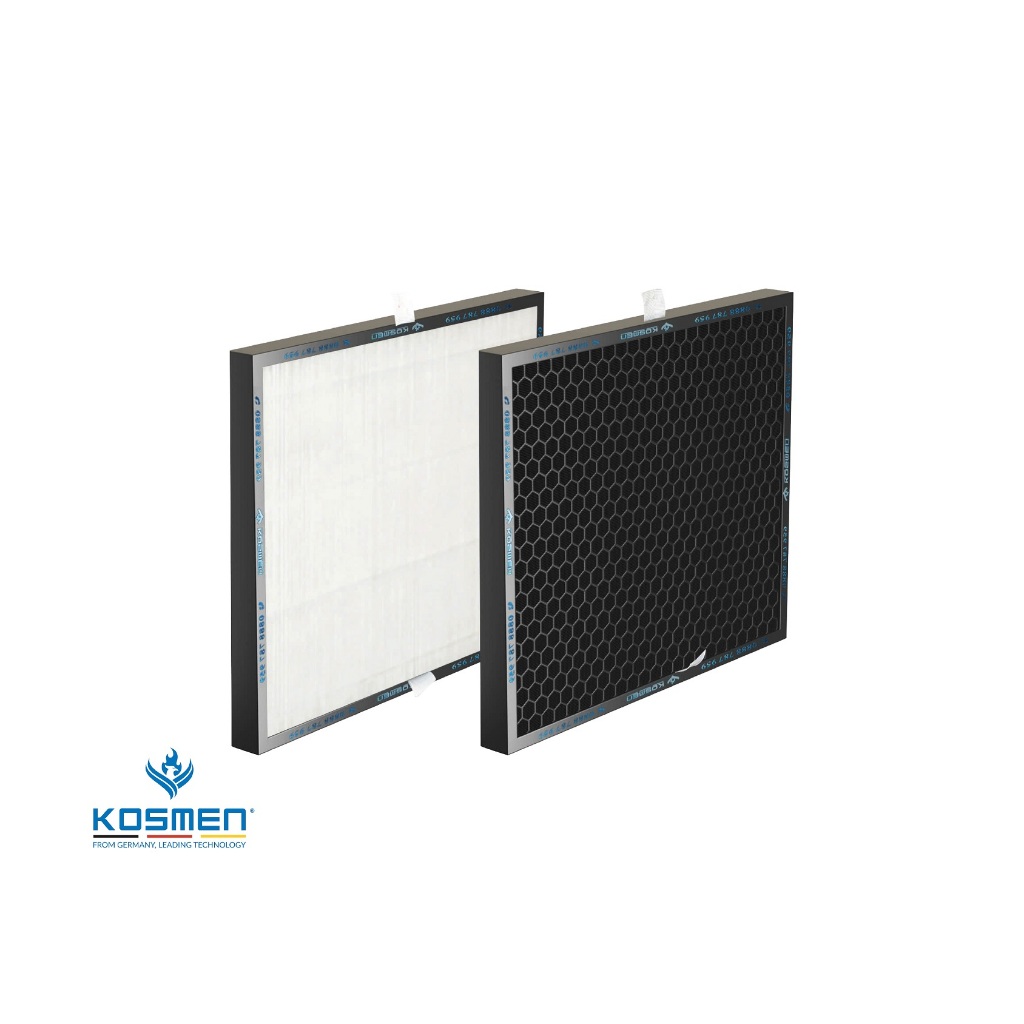 Bộ Lọc Than Hoạt Tính Và Lọc Hepa H13 Cabron Thay Thế Dành Cho Máy Hút Ẩm Kosmen KM-30N