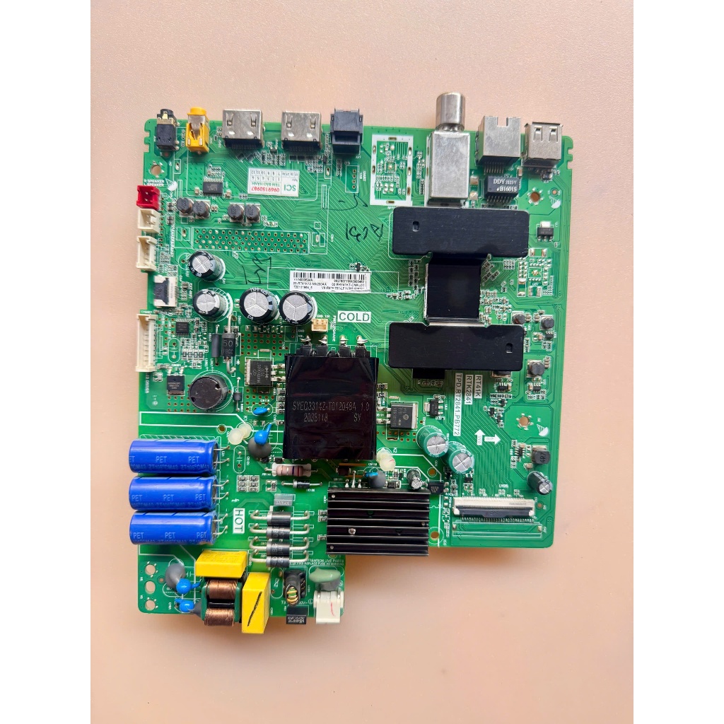 Bo main boar mạch linh kiện tivi tv TCL - L43S6500 nguồn, xử lý chung chính chủ khiển