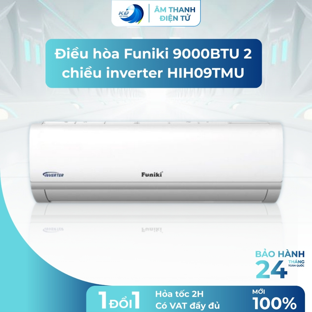 HIH09TMU Điều Hòa Funiki 9000BTU 2 Chiều Inverter Làm Lạnh Nhanh Tiết Kiệm Điện