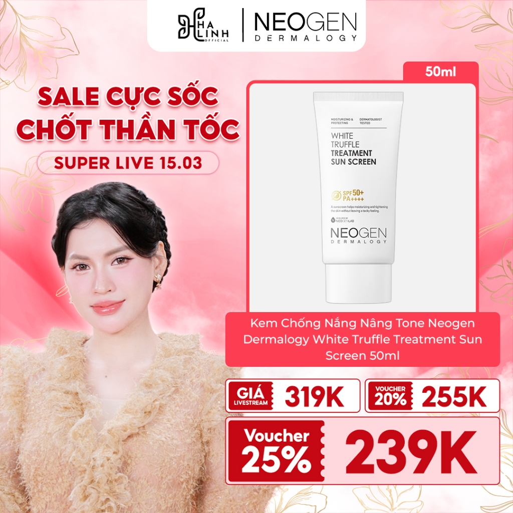 [VHL x NEOGEN] Kem Chống Nắng Bảo Vệ Da Neogen Dermalogy White Truffle Treatment Sun Screen 50ml