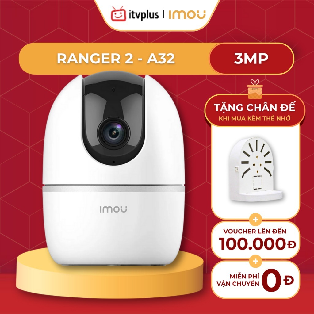 Camera trong nhà IMOU A32 & TA32 3MP - Đàm thoại 2 chiều, Quay quét 360, Bảo hành chính hãng