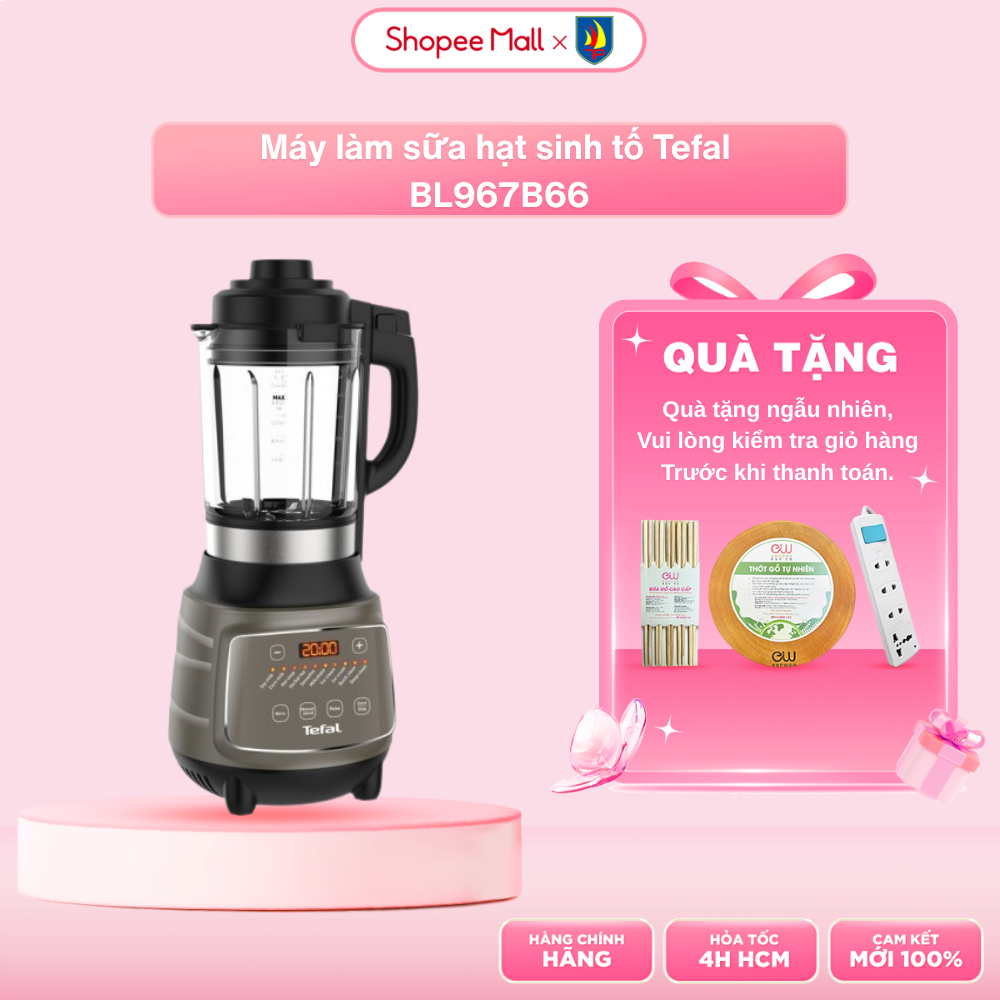Máy làm sữa hạt sinh tố Tefal BL967B66 1300W