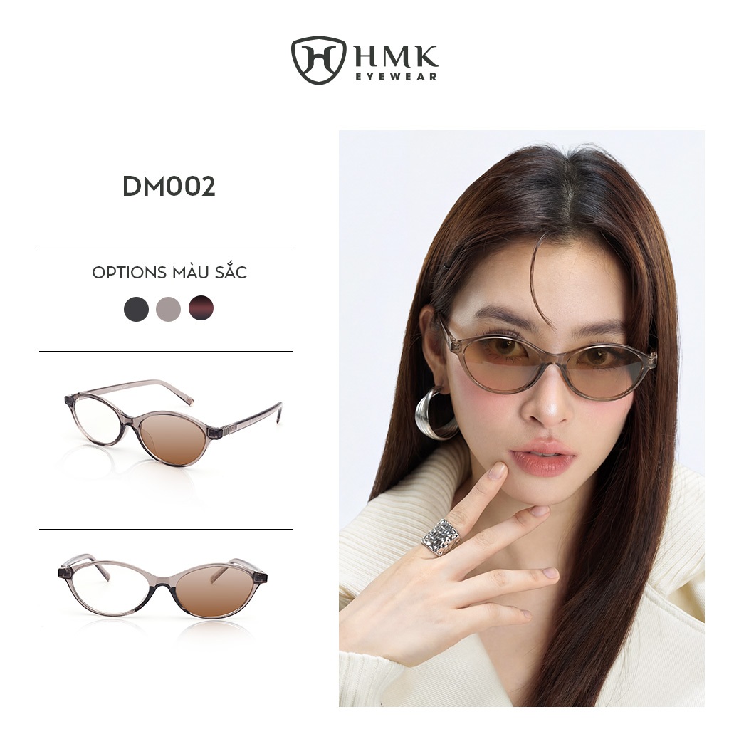 Kính Oval Y2K Đổi Màu HMK Eyewear Thời Trang Vintage Phong Cách Size Hợp Nhiều Dáng Mặt - DM002 | BigBuy360 - bigbuy360.vn