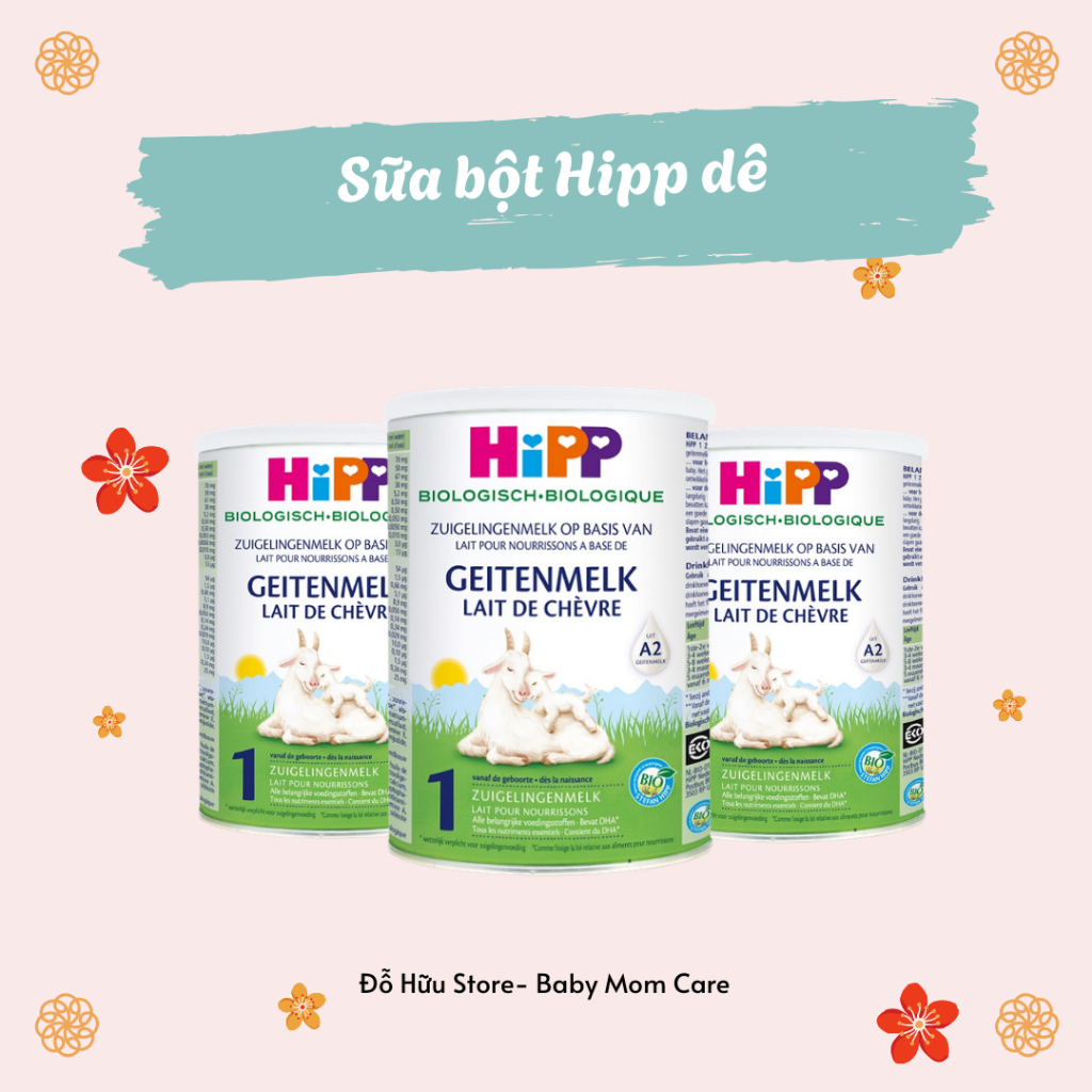HIPP - SỮA DÊ ORGANIC SỐ 1, 2 400g