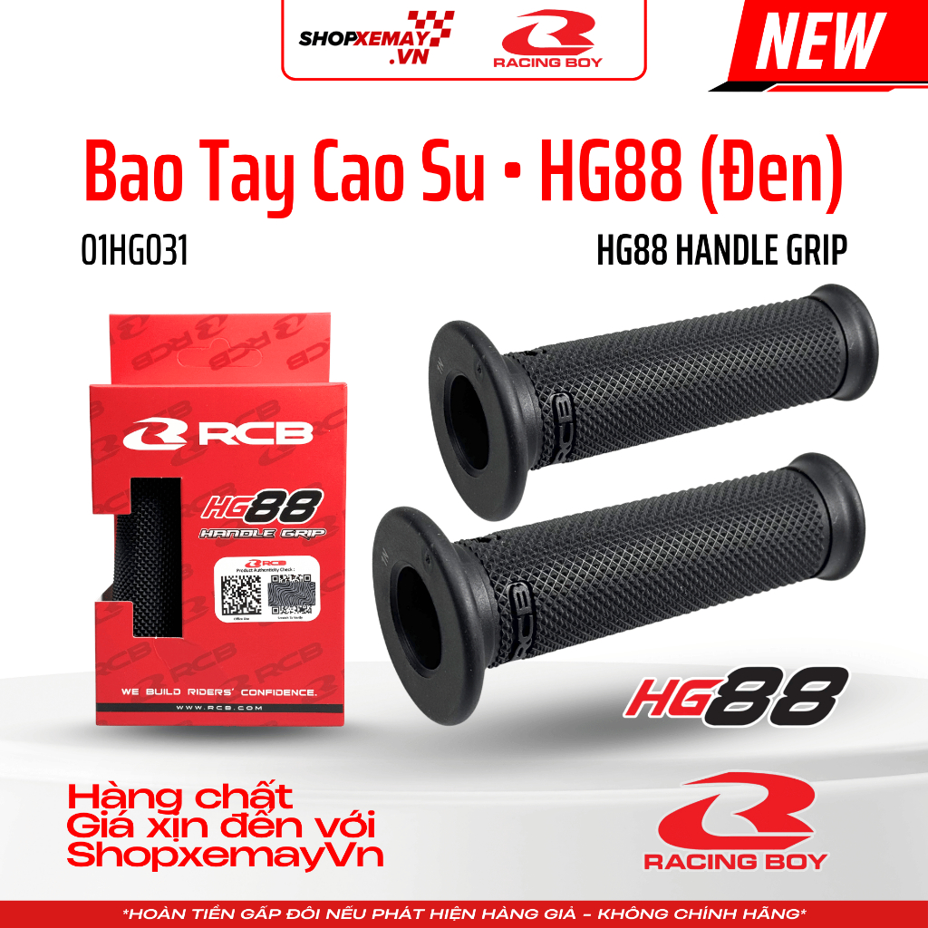 [Chính hãng RCB] Bao Tay Cao Su RCB RACING BOY HG88 & HG66 & HG77 & HG55 | 01HG012 | 01HG013 | SHOPX