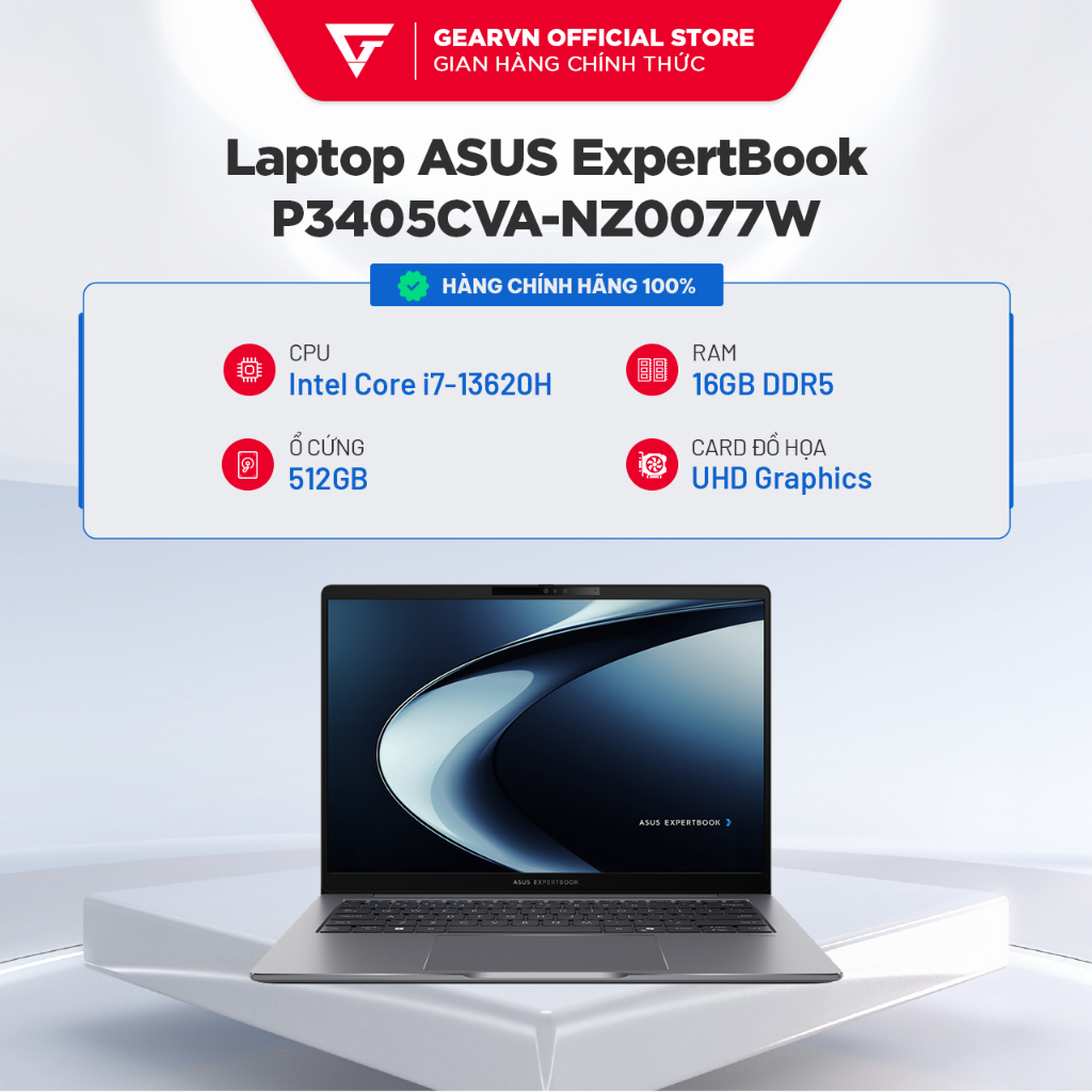 Laptop ASUS ExpertBook P3 P3405CVA-NZ0077W (Core™ i7-13620H | 16GB | 512GB | Intel UHD Graphics | 14