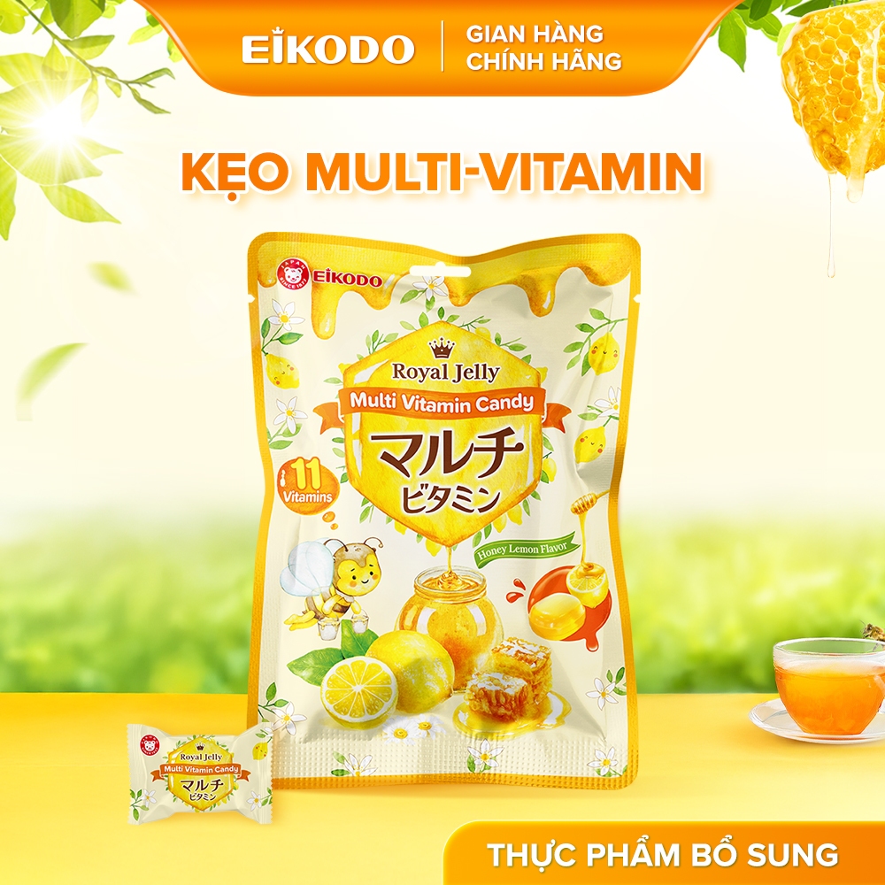 TPBS Kẹo Multi Vitamin 80g/gói - Bổ sung 11 loại Vitamin, mật ong và sữa ong chúa, Eikodo Việt Nam