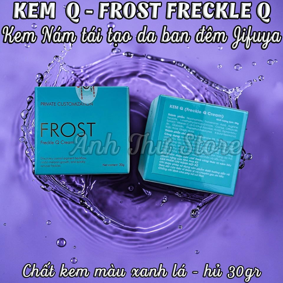 Kem Sắc Tố Frost Freckle Q Jifuya (Kem Đêm Màu Xanh)