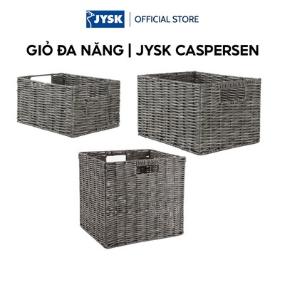 Giỏ đa năng | CASPERSEN | PE/kim loại | xám | nhiều kích thước