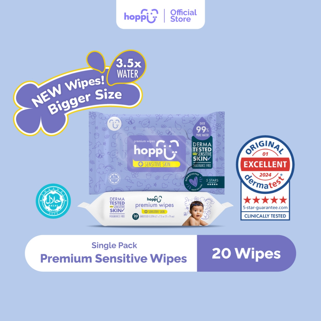 [CB2] Gói khăn ướt Hoppi Premium 20s