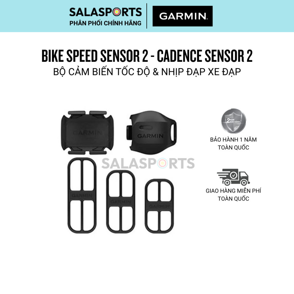 Garmin Bike Speed Sensor 2 & Cadence Sensor 2 Bundle – Bộ Cảm Biến Tốc Độ & Nhịp Đạp Xe Đạp