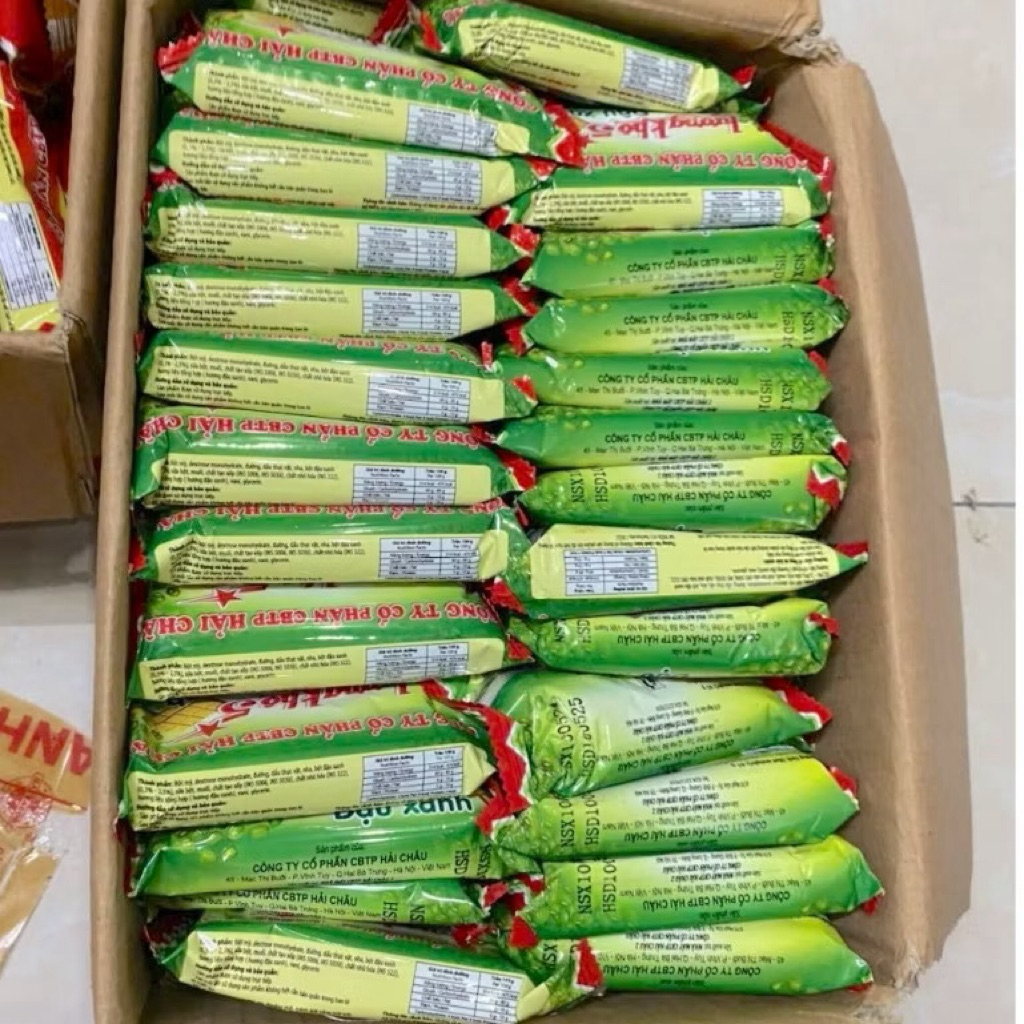 Thùng 50 Gói Lương Khô Hải Châu Thơm Ngon,Tiện Dụng,Bổ Dưỡng Nhiều Vị