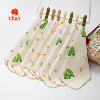 COMBO khăn xô 2 lớp, khăn sữa, khăn đa năng, khăn cho trẻ sơ sinh khăn tắm + 3 khăn mặt