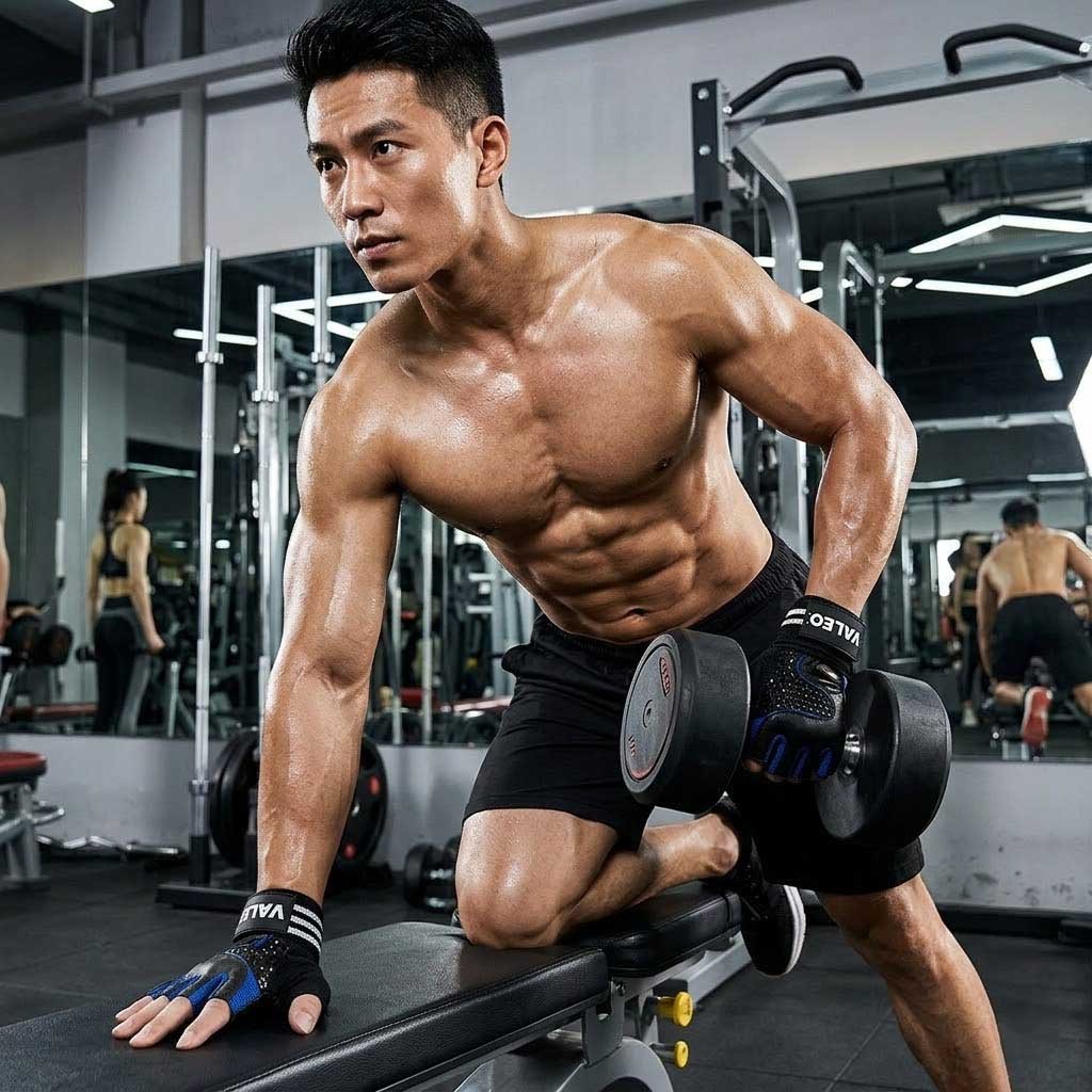 Thanh lý găng tay gym Valeo 1K5 – găng tay tập tạ chống trơn trượt