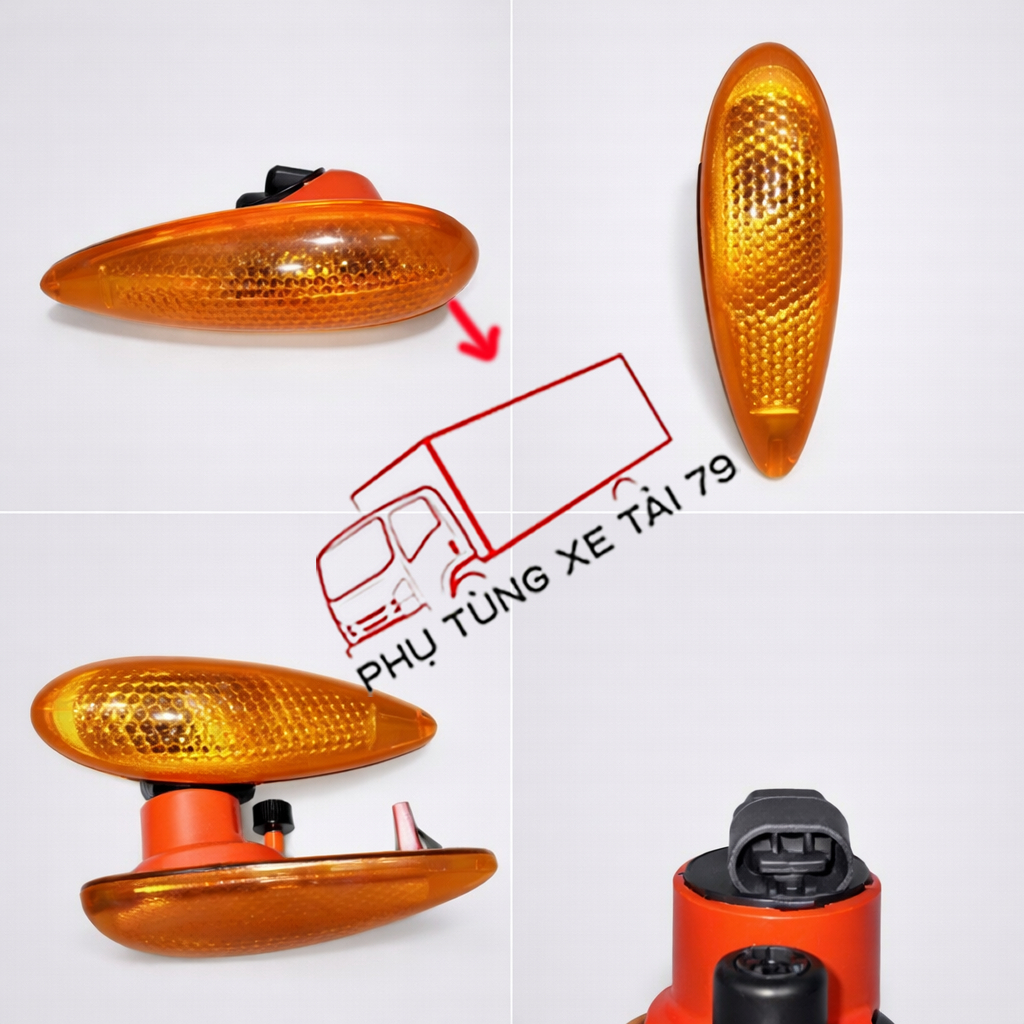ĐÈN XI NHAN SƯỜN CÀNH CỬA JAC N800, N900, TRÁI PHẢI LẮP LẪN