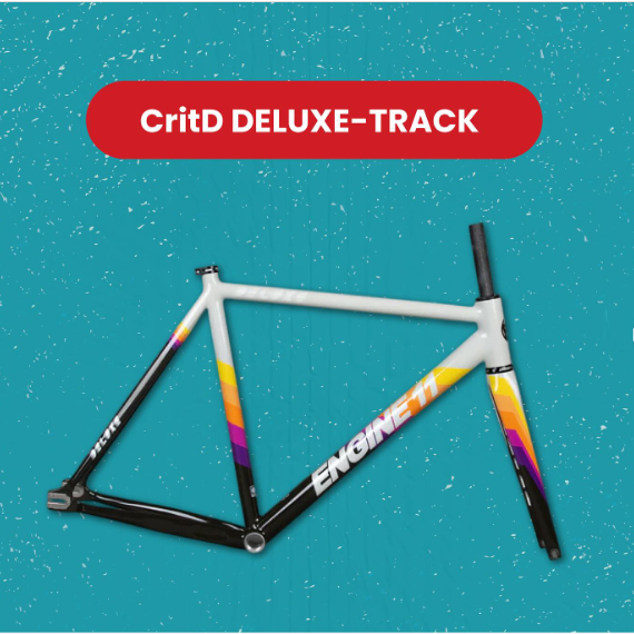 Khung Fixed Gear nhôm Engine11 CritD Deluxe càng carbon cho xe đạp