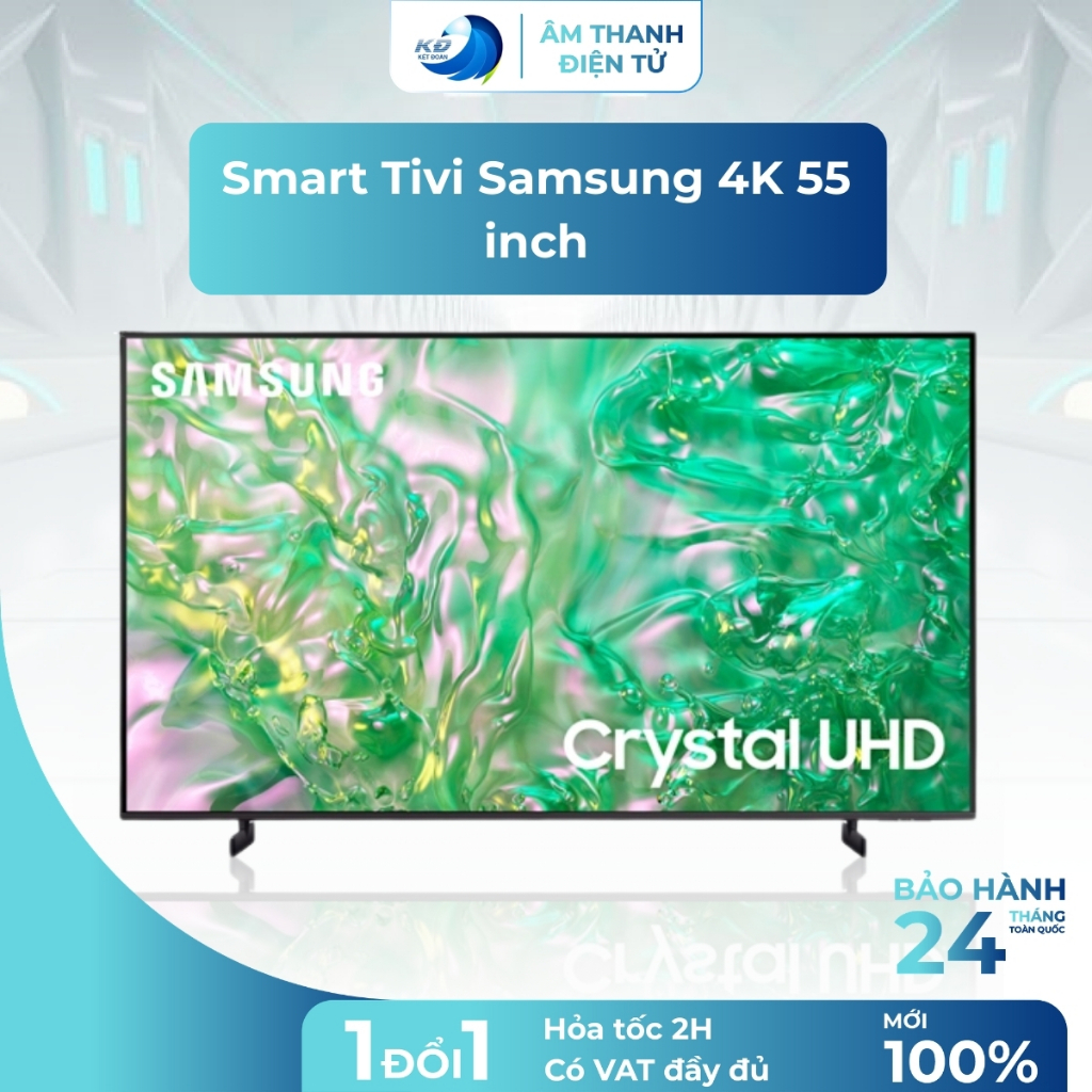 Smart Tivi Samsung 4K 55 Inch 55DU8000 Màn Hình Lớn, Hình Ảnh Sắc Nét, Âm Thanh Sống Động