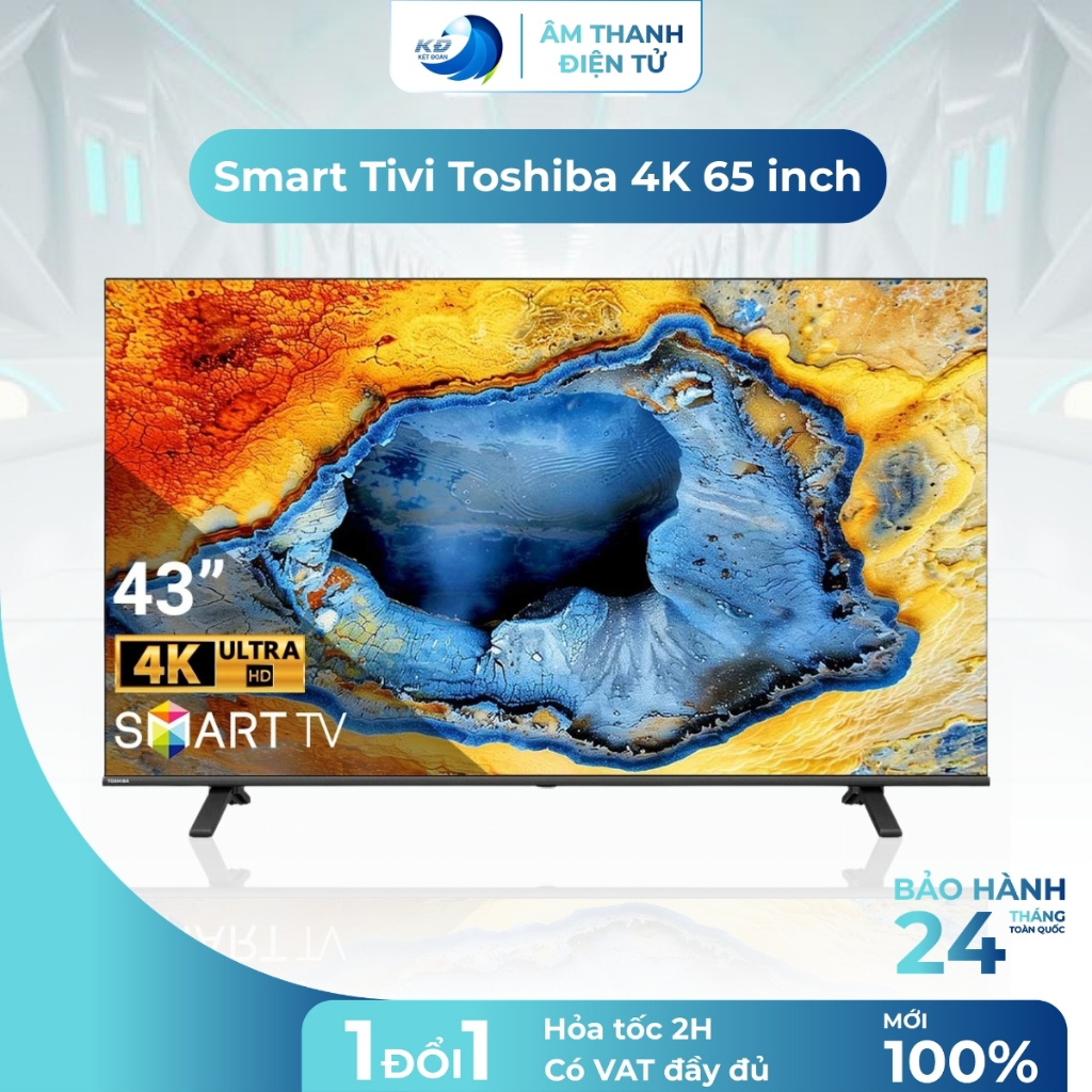 Smart Tivi TOSHIBA 4K 65 Inch 65E330NP Màn Hình Lớn Sắc Nét Âm Thanh Sống Động