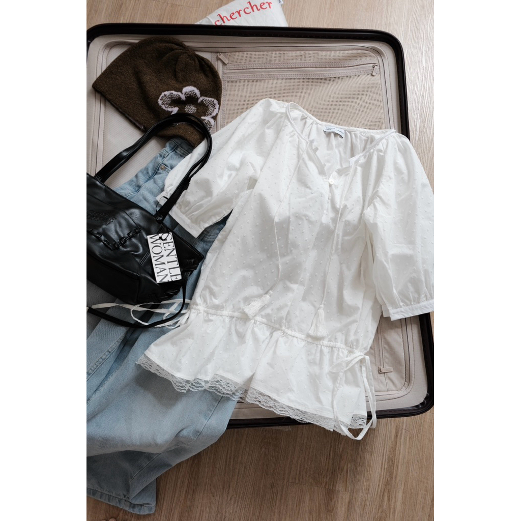 Áo kiểu babydoll Kimmy Top ୨୧ 𝐁𝐲 𝐄𝐢𝐠𝐡𝐭𝐞𝐞𝐧 𝐀𝐠𝐚𝐢𝐧