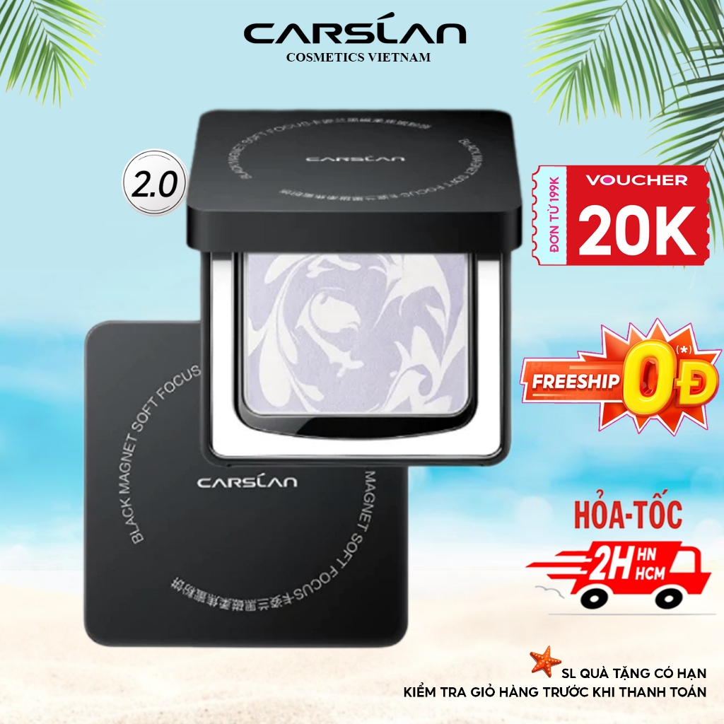 Phấn Phủ Nén kiềm dầu Carslan 24h Phấn Phủ trang điểm Lâu Trôi Kiềm Dầu 8g Carslan Việt Nam