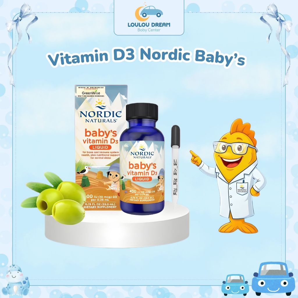 Thực phẩm bảo vệ sức khỏe Vitamin D3 Baby Nordic Naturals