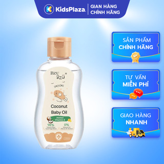 Dầu dừa dưỡng da cho bé Bzu Bzu 100ml, dưỡng ẩm sâu, 100% tự nhiên, an toàn cho sơ sinh - KidsPlaza