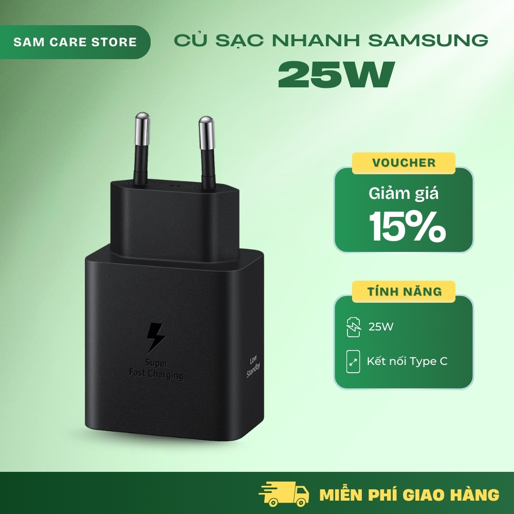 Sạc Nhanh Samsung Chính Hãng 25W Nguyên Hộp