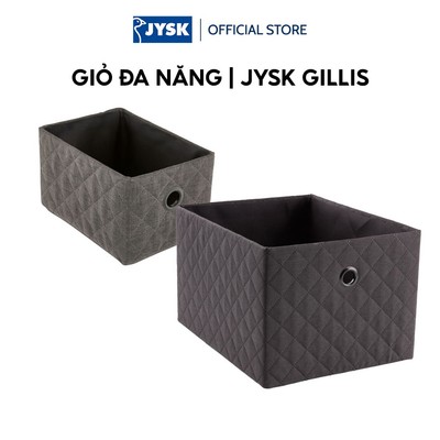 Giỏ đa năng | JYSK GILLIS | polyester | xám đậm | nhiều kích thước