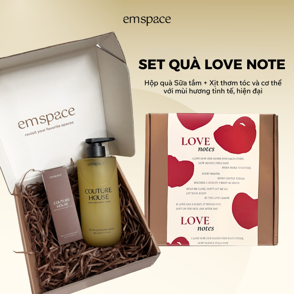 Set quà tặng Sữa tắm và Body Mist xịt thơm tóc và cơ thể mùi hương tinh tế, set quà tặng ý nghĩa