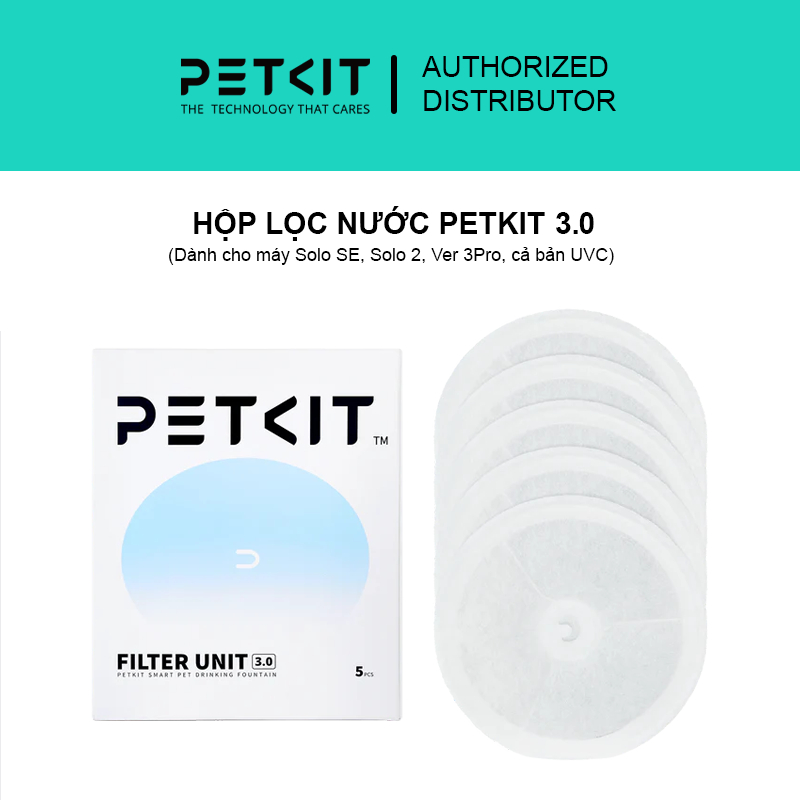Hộp lọc máy nước Petkit Water Filter ( Lọc nước ), tấm lọc nước 3 lớp cho máy nước chính hãng PETKIT