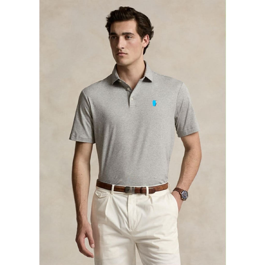 [HÀNG XUẤT XỊN] ÁO NAM P0L0 NGỰA MÀU GHI