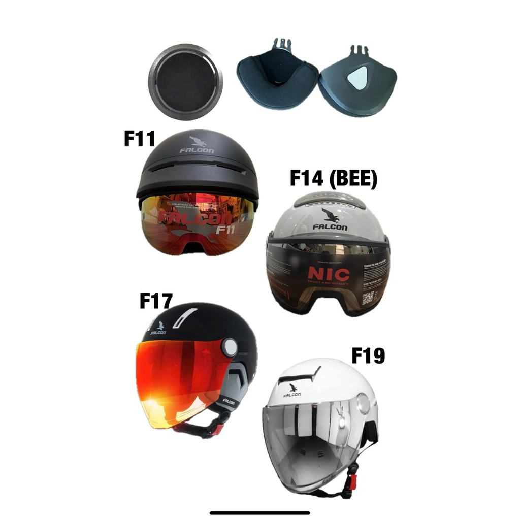 [Phụ Kiện] Thay Thế Mẫu Nón FALCON BEE (F14), FALCON F17, FALCON F19, NIC N12