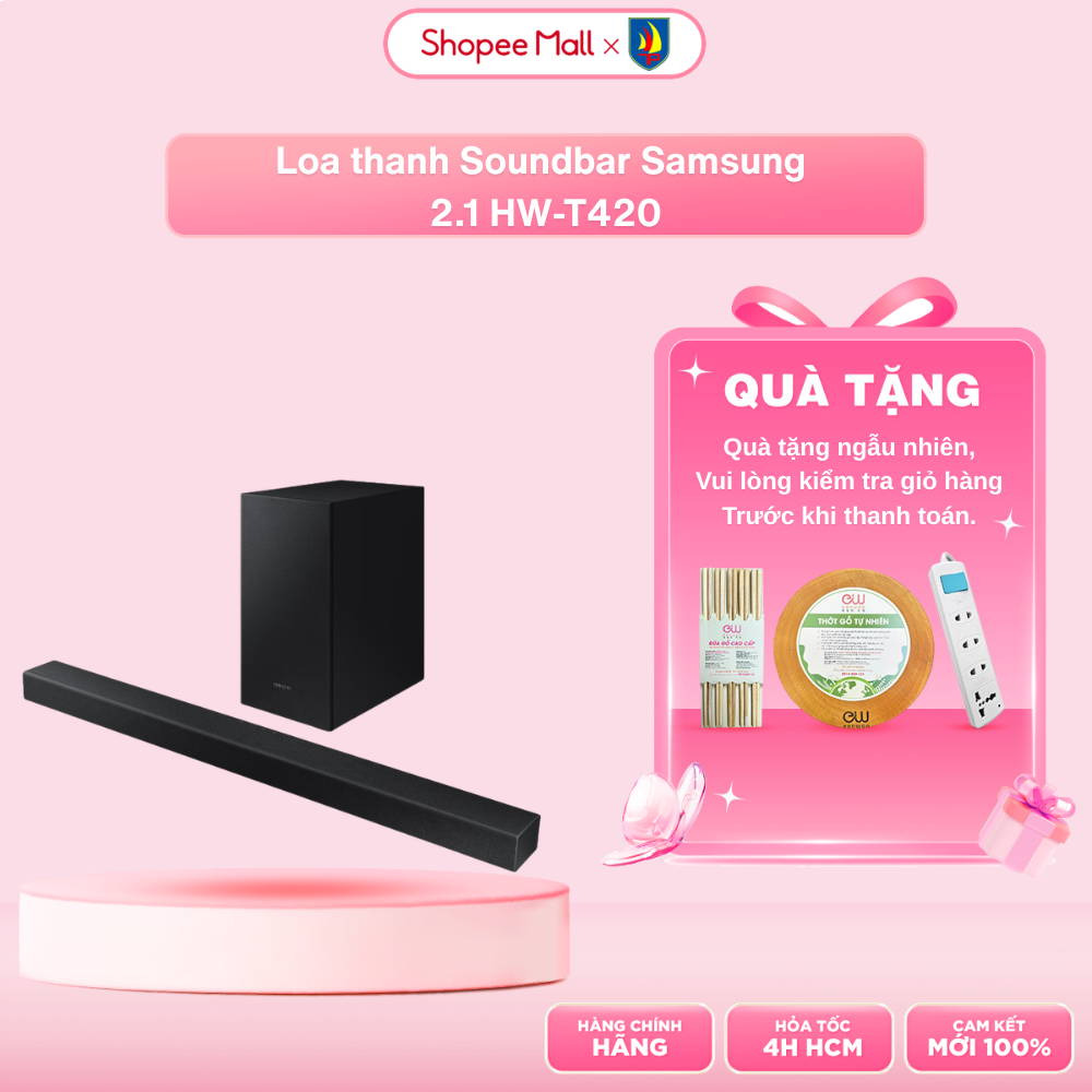 Loa thanh Soundbar Samsung 2.1 HW-T420 150W - Bảo Hành 12 Tháng