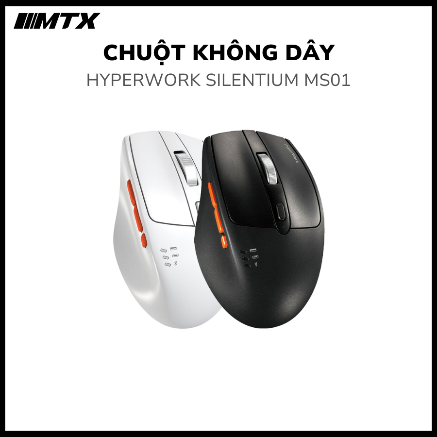 Chuột HyperWork không dây Silentium MS01 - Hàng chính hãng