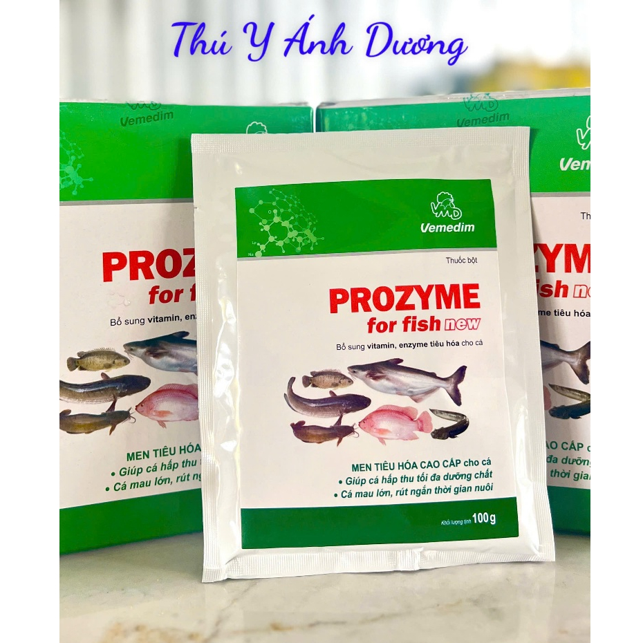 Men Tiêu Hóa PROZYME For Fish NEW (Gói 100g)