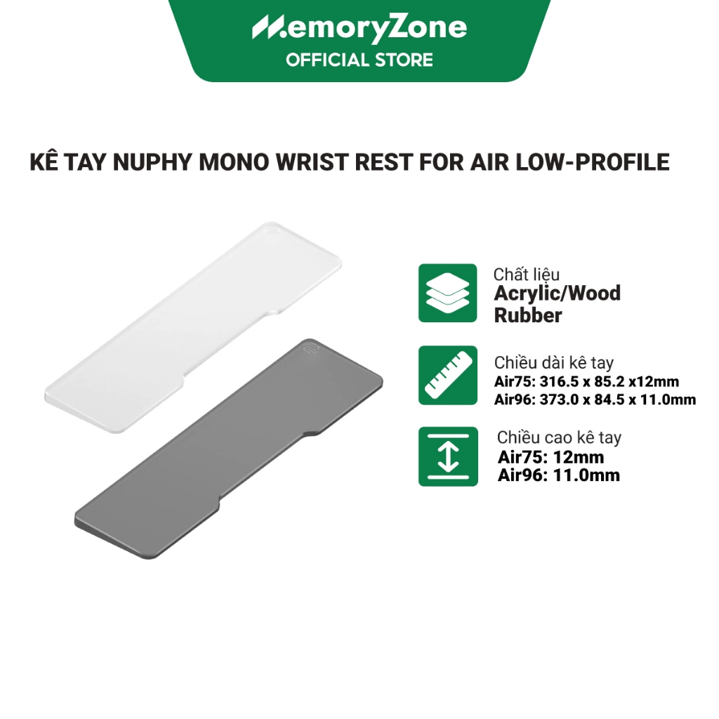 Kê tay NuPhy Mono Wrist Rest for Air Low-Profile