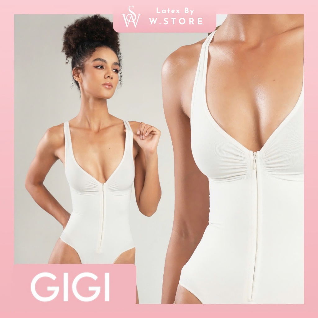 Gigi Zip Shapewear Bodysuit - Áo Gen Định Hình Bodysuit Khoá Kéo Shapewear WSTORE Tạo Thắt Eo, Gom G