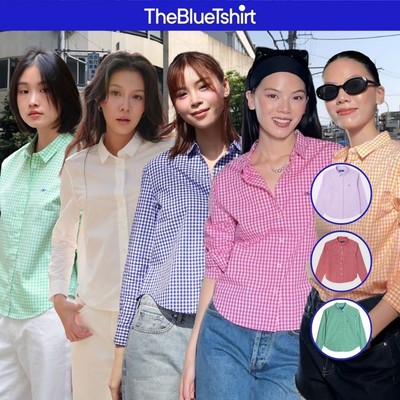 TheBlueTshirt - Áo sơ mi kẻ sọc caro tay dài phom regular cho nữ - Ultimate Classic Shirt - Women