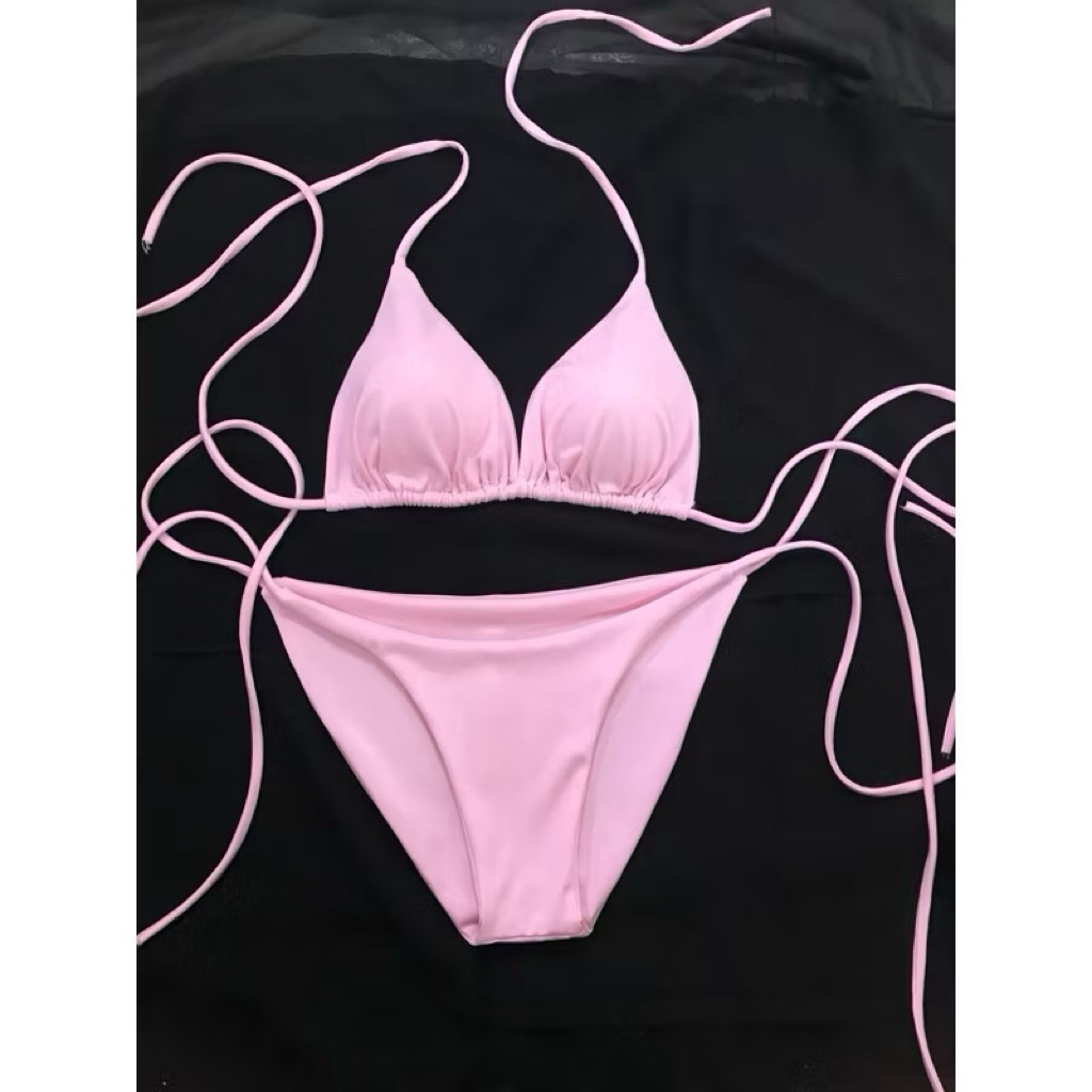 BiKiNi 2 mảnh tam giác basic dây dài tự do tạo kiểu [Bộ Sưu Tập Bikini] | BigBuy360 - bigbuy360.vn