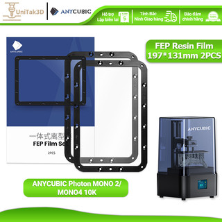 Anycubic Nguyên bản máy in 3D Photon MONO 2 FEP Resin Xô Film 197*131mm 2pcs Photon MONO 2//MONO4 10K 3D086M2-2