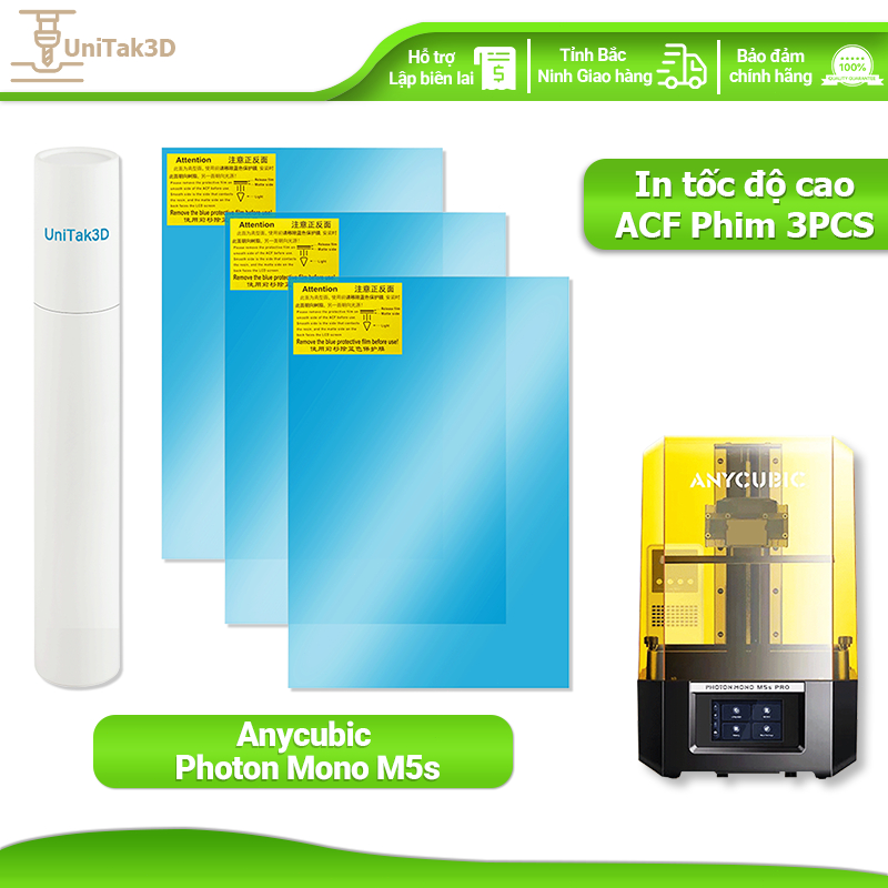 UniTak3D máy in 3D ACF Film 3Pcs for In tốc độ cao for ANYCUBIC Photon Mono M5S/M5S Pro/Photon Mono 