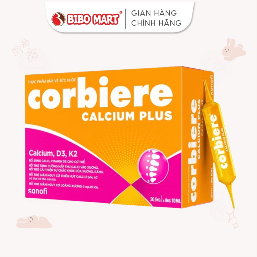 Thực phẩm bảo vệ sức khỏe Corbiere Calcium Plus D3K2 Sanofi 10ML - Bibomart