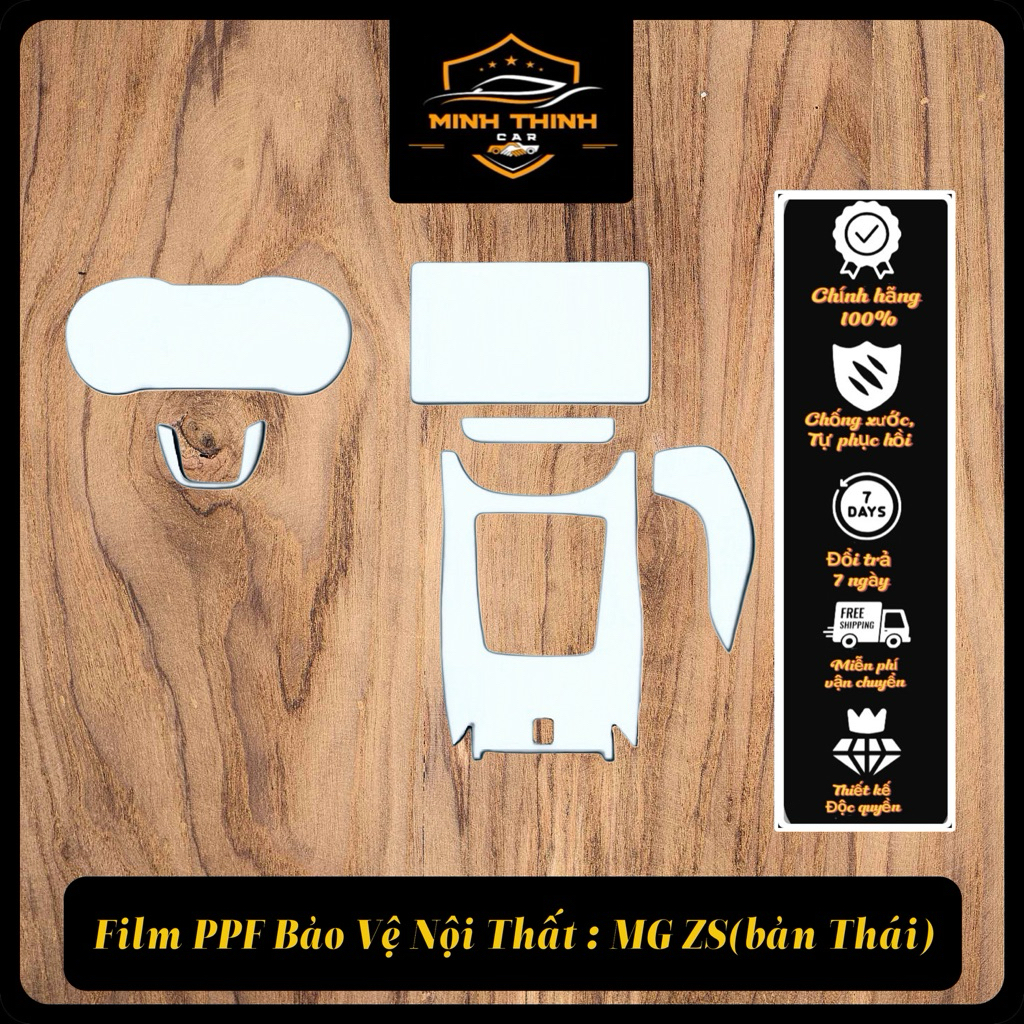 MG ZS( bản thái): Miếng dán film PPF chống xước,tự phục hồi,che mờ vết xước cũ hiệu quả-PPF LUXURY