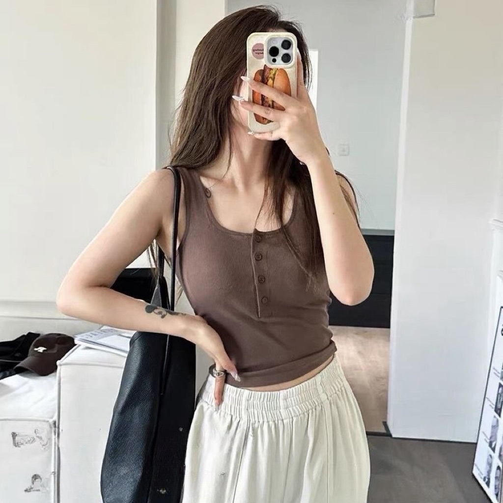 Áo hai dây BẢN VỪA khuy cài nữ có mút ngực siêu đẹp, chất tăm lạnh | BigBuy360 - bigbuy360.vn