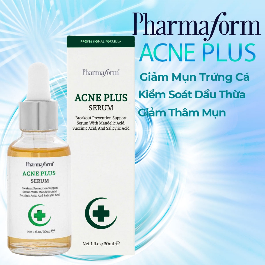 Serum Pharmaform Acne Plus 2% Salicylic Acid + 1% Zinc PCA Cho Da Dầu Mụn