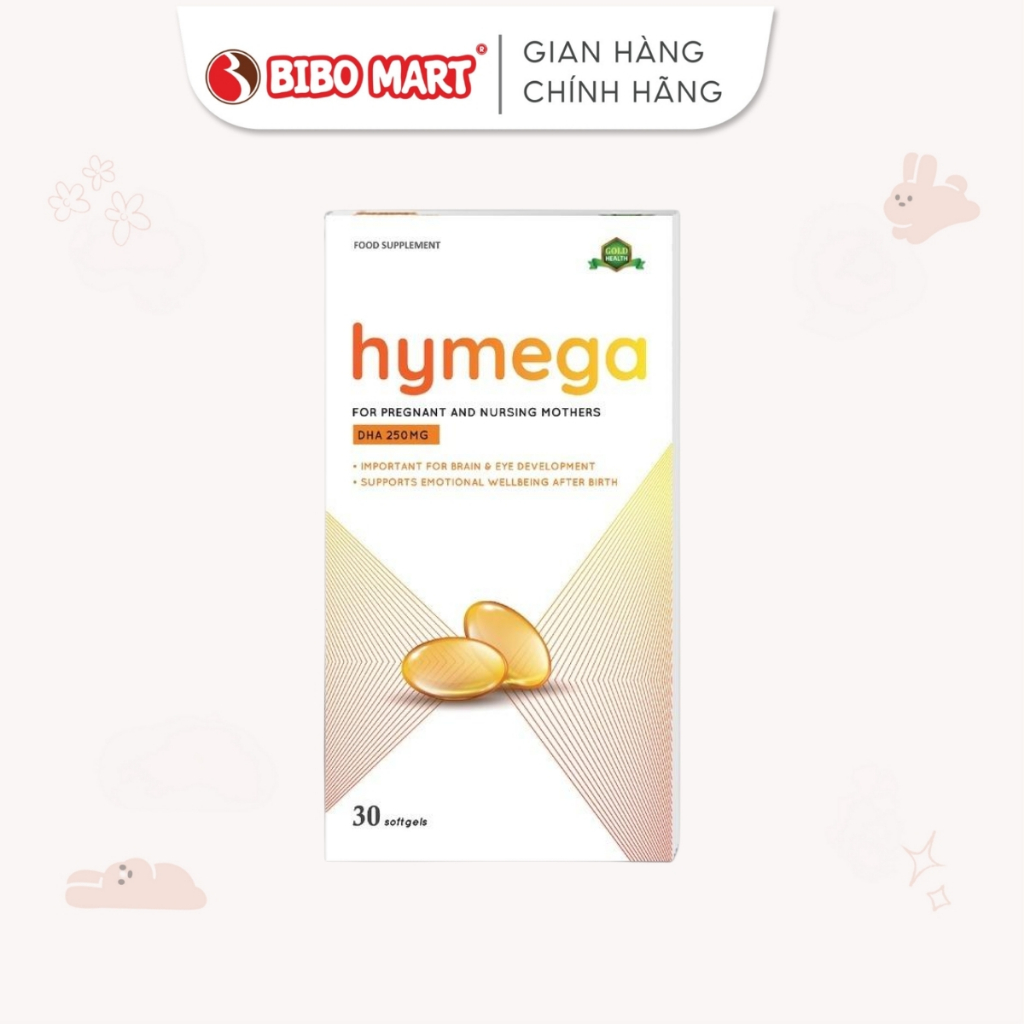 Viên uống Aplicaps Hymega bổ sung DHA hàm lượng cao, EPA, vitamin E Aplicaps Hymega hộp 30 viên