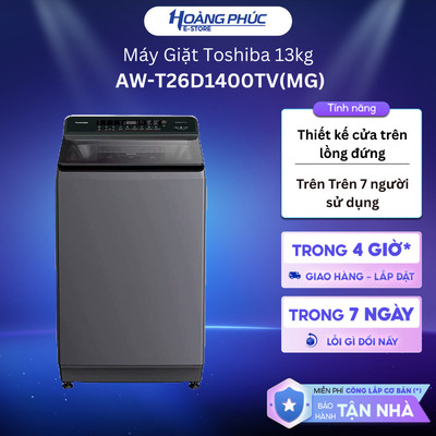 Máy Giặt Toshiba 13kg AW-T26D1400TV(MG) {Ship HCM 0Đ}