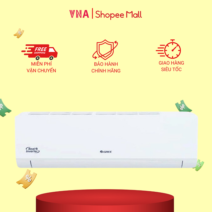 Điều hòa 1 Chiều Inverter Gree 1.5 HP - 12.000 BTU BD12CI - Bảo hành chính hãng 3 năm