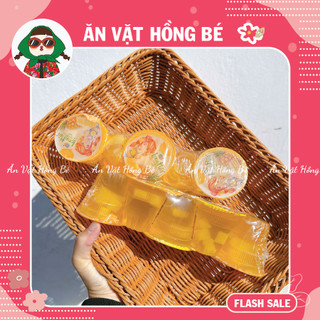 Thạch rau câu Long Hải Cốc Vị Dứa (1 Dây/5 cốc), Thạch Rau Câu Tuổi Thơ, Đồ ăn vặt